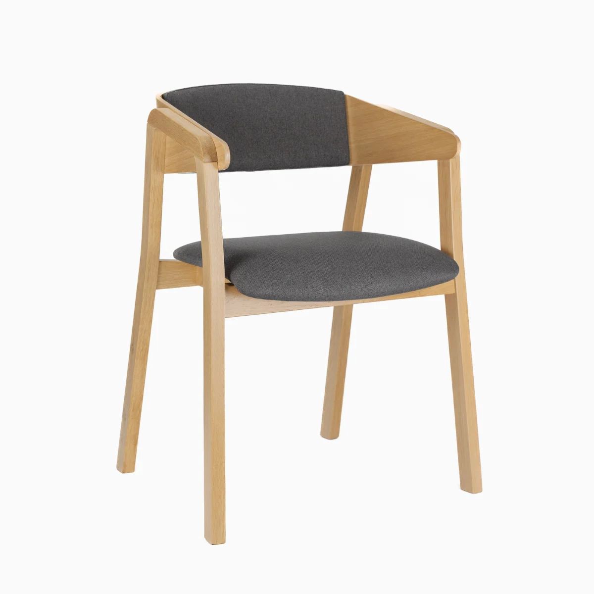 AT ZOE Szürke, Natúr elegáns Fa beltéri szék
