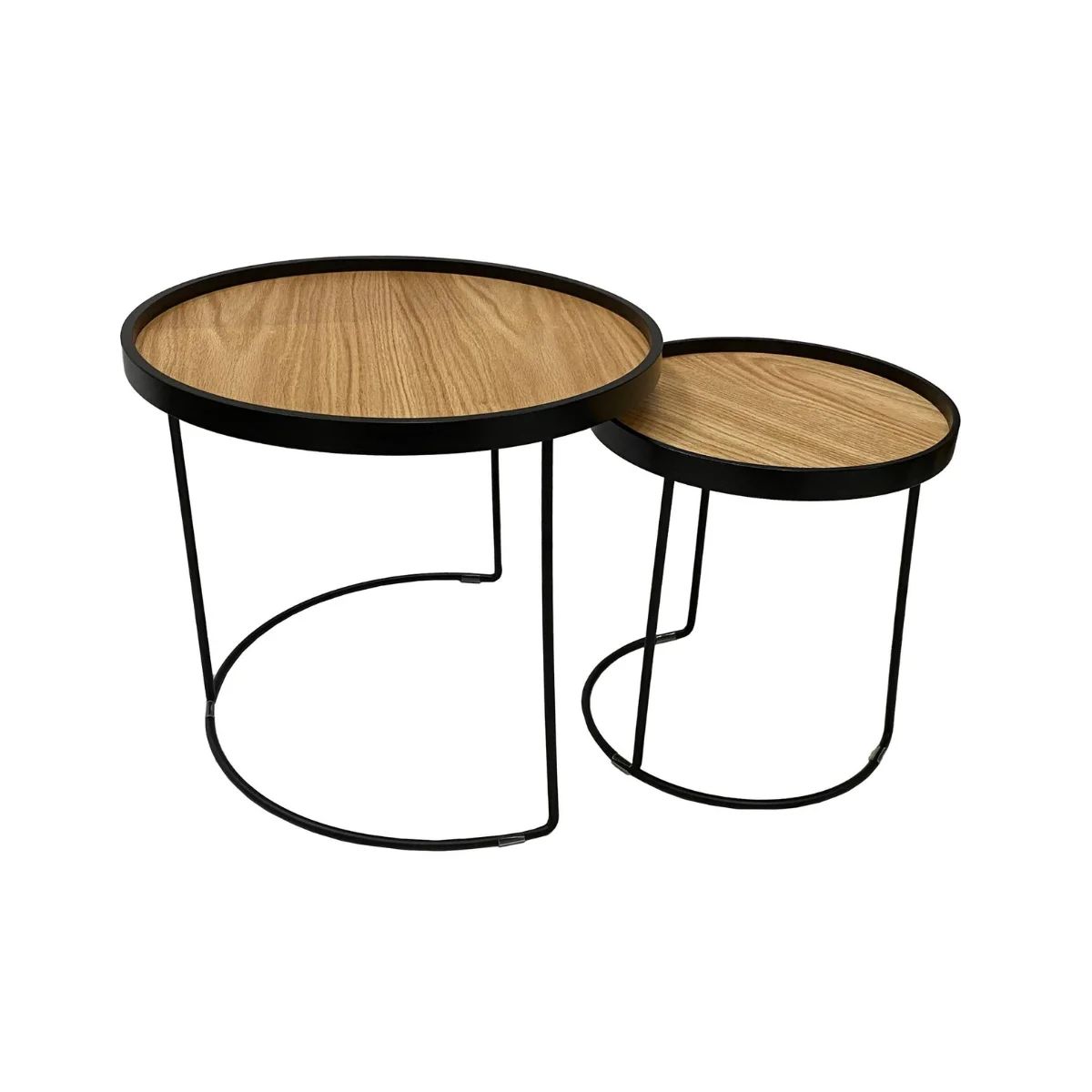 AT LENORA SET Black design Coffee table