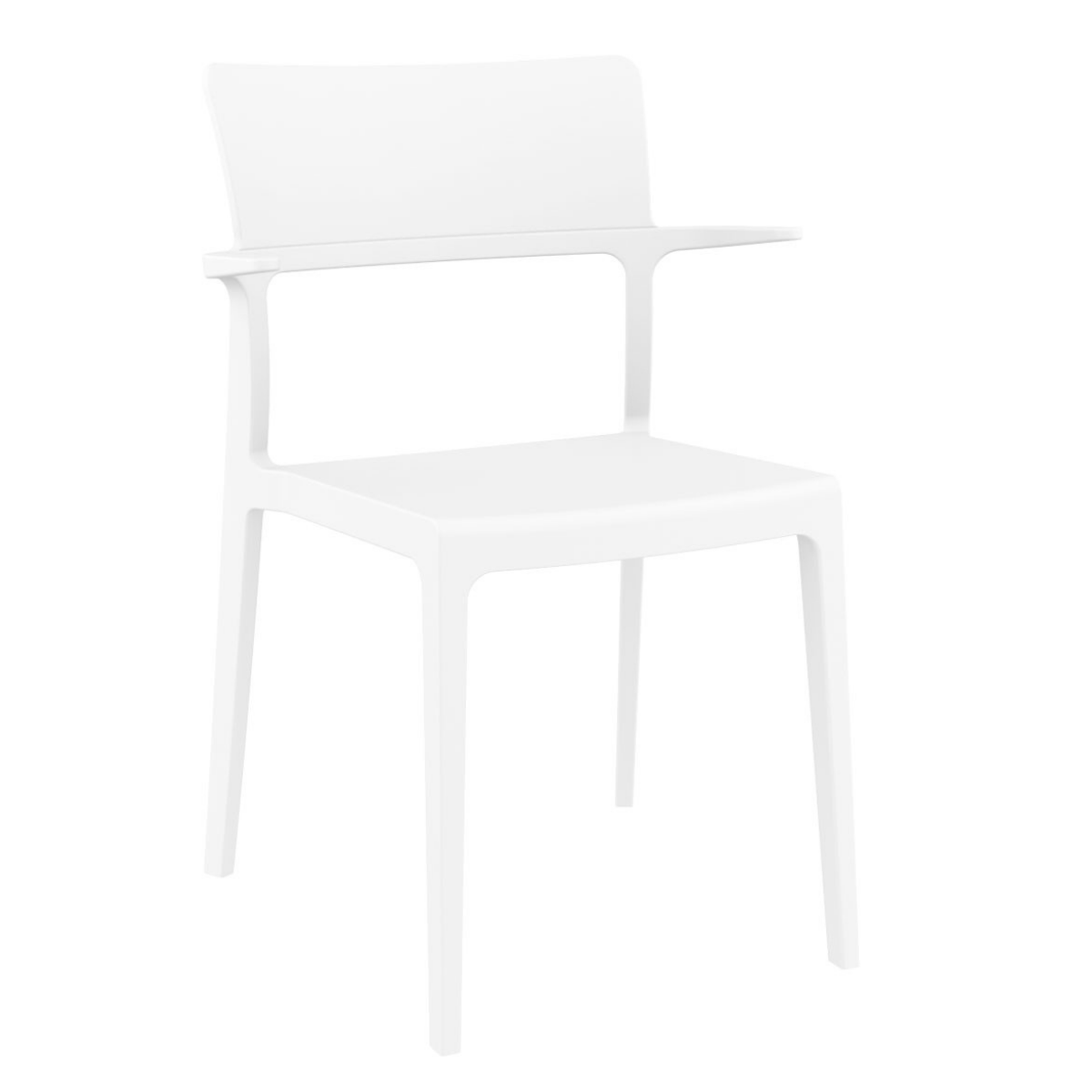 ST PLUS White design Plastic outdoor chair