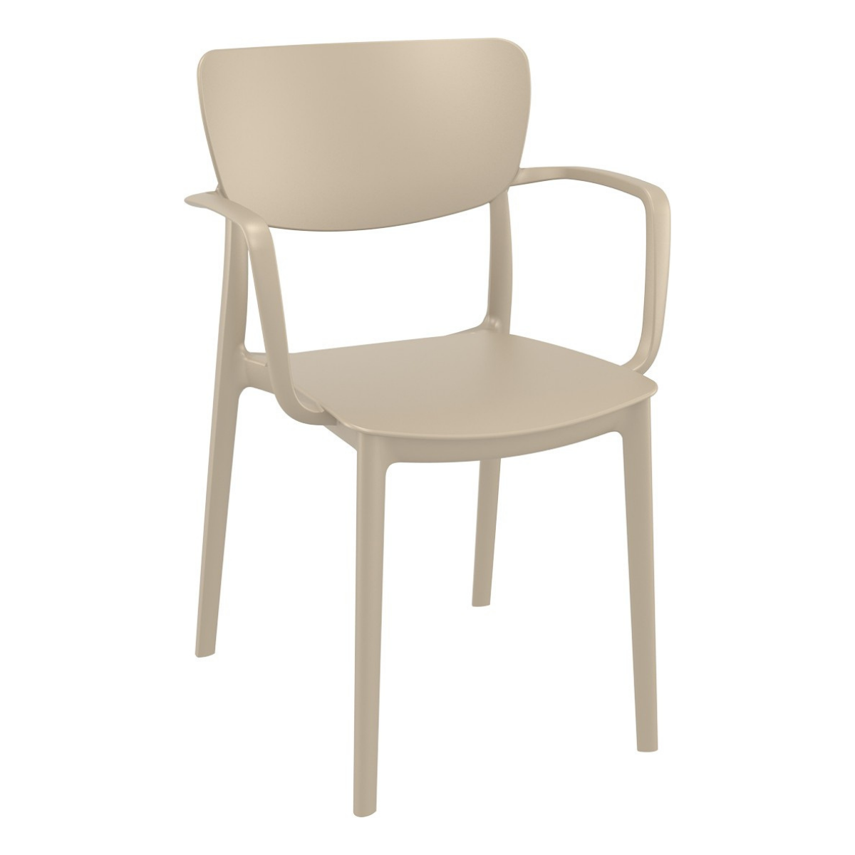 ST LISA Beige design Plastic outdoor chair