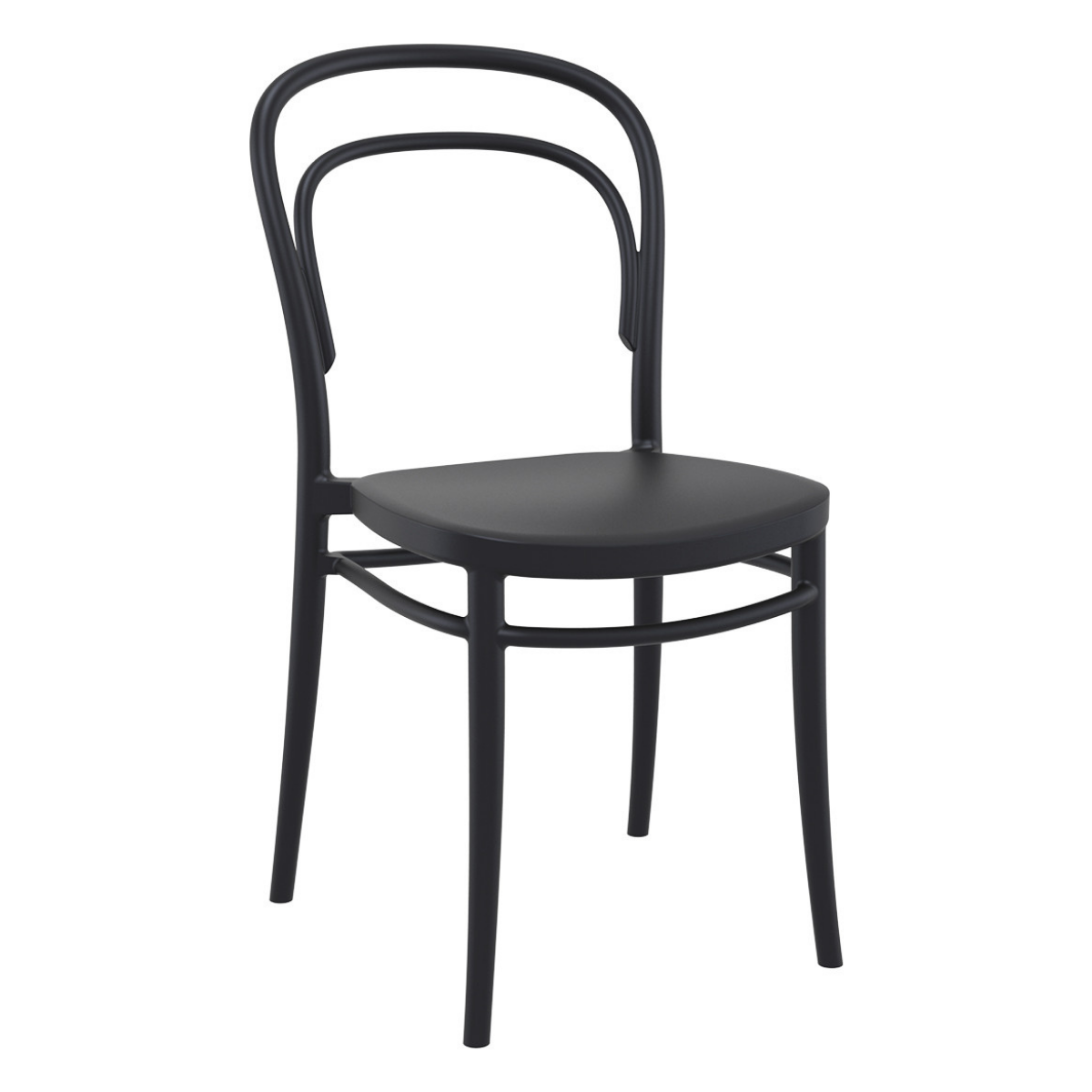 ST MARIE Black design Plastic outdoor chair