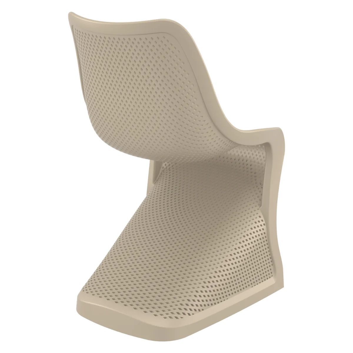 AT-ST BLOOM Bézs design Műanyag kültéri szék