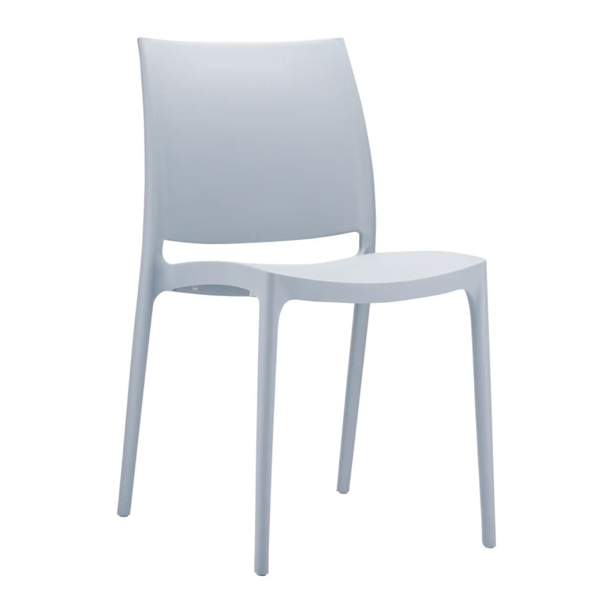 ST MAYA Ezüst design Műanyag kültéri szék