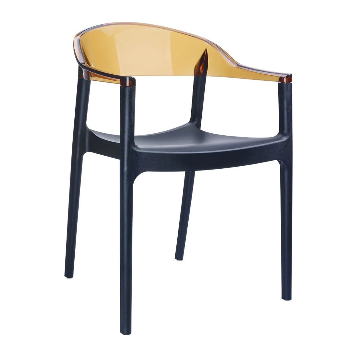AT-ST CARMEN Fekete design Műanyag kültéri szék