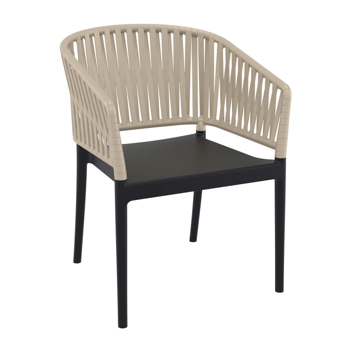 ST PORTOFINO Szürke design Műanyag kültéri szék