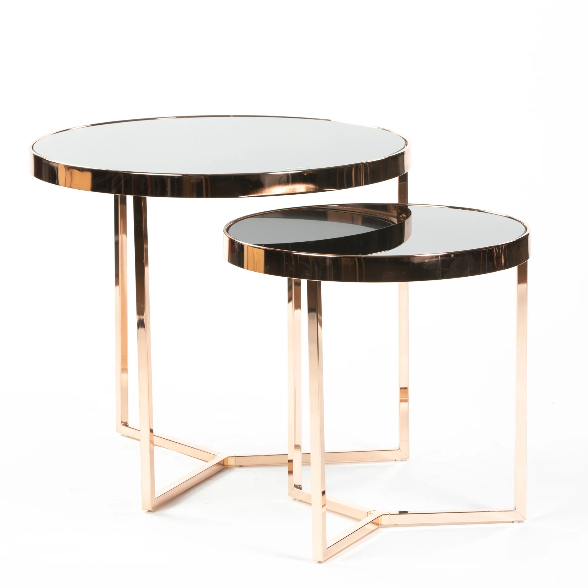 AT JADE SZETT Fekete, Arany design Dohányzóasztal