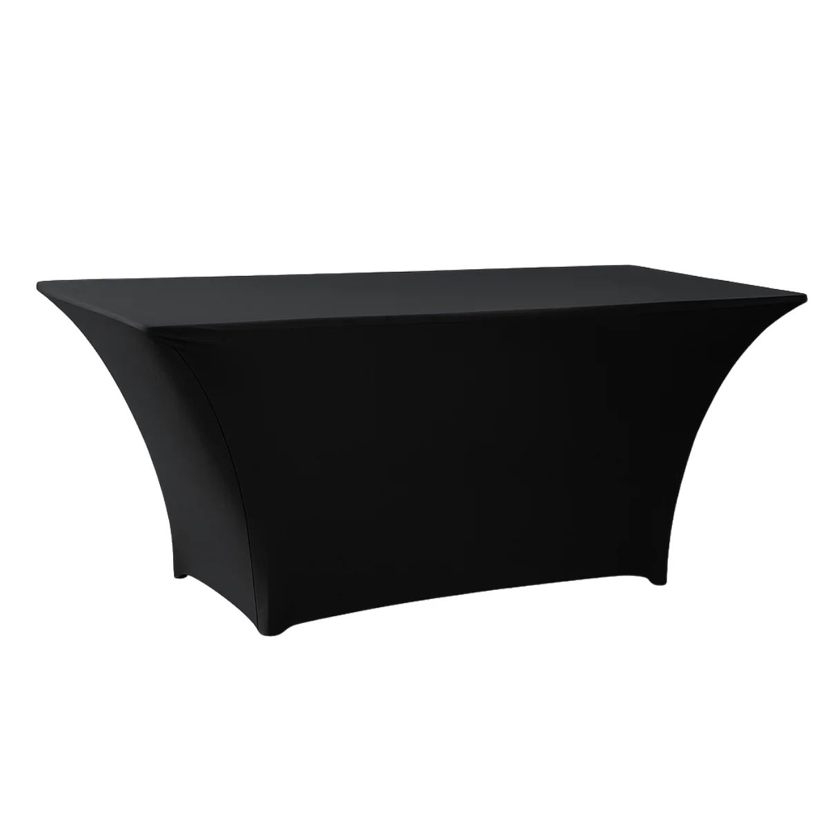 DL TABLE SPANDEX 180x80 Fekete klasszikus Konferencia, bankett spandex huzat