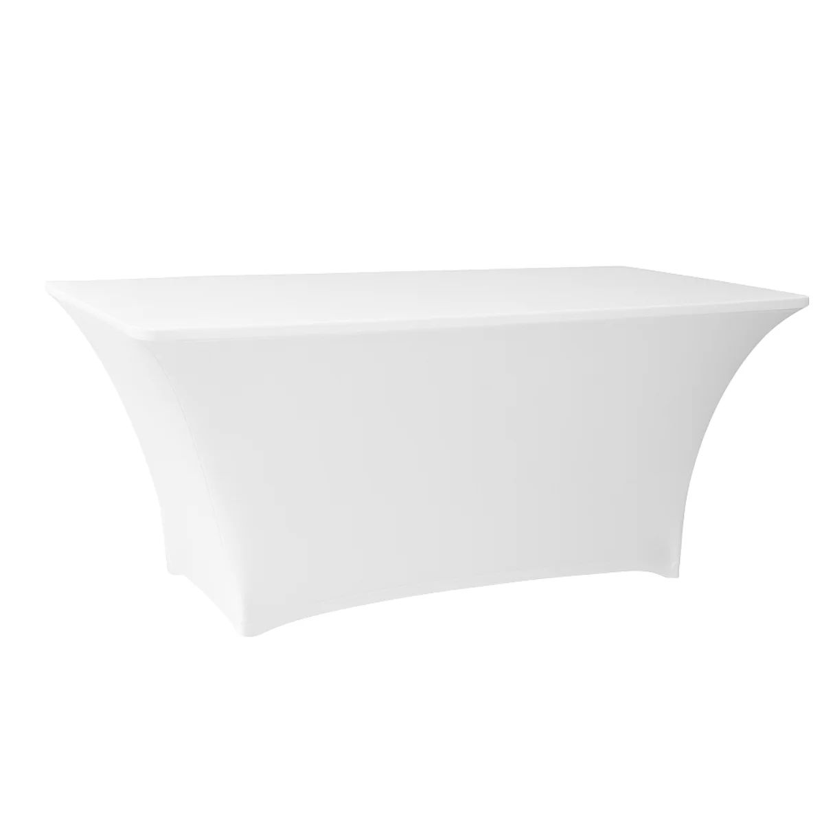DL TABLE SPANDEX 160x80 Fehér klasszikus Konferencia, bankett spandex huzat