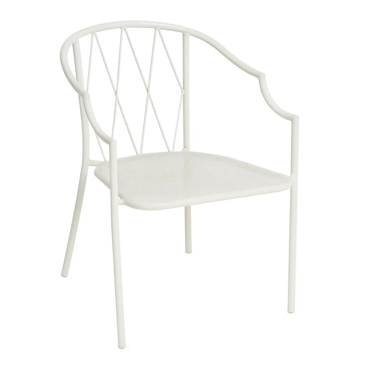 EU COMO Utolsó 4 db  White design Metal outdoor chair