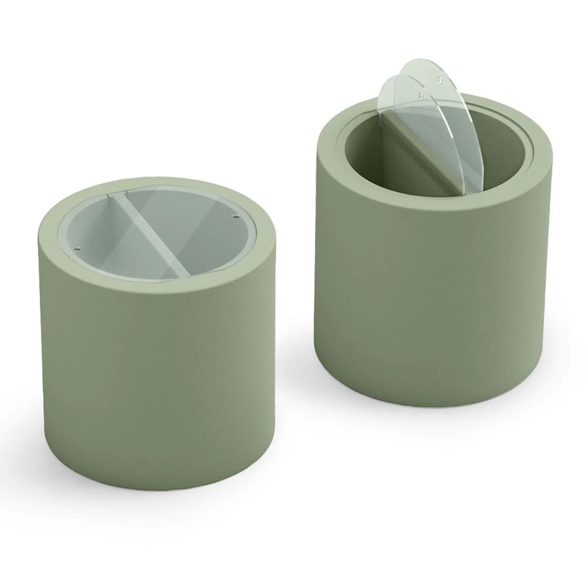 LX BROCK PARTY STORAGE  Light green design Side table