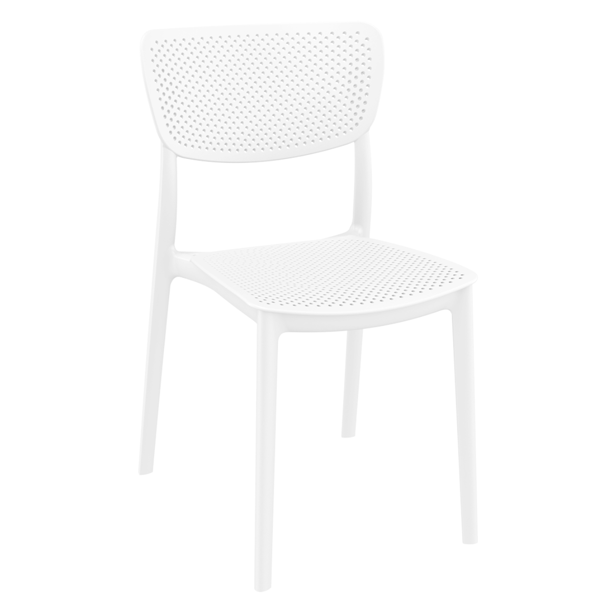 ST LUCY White design Plastic outdoor chair