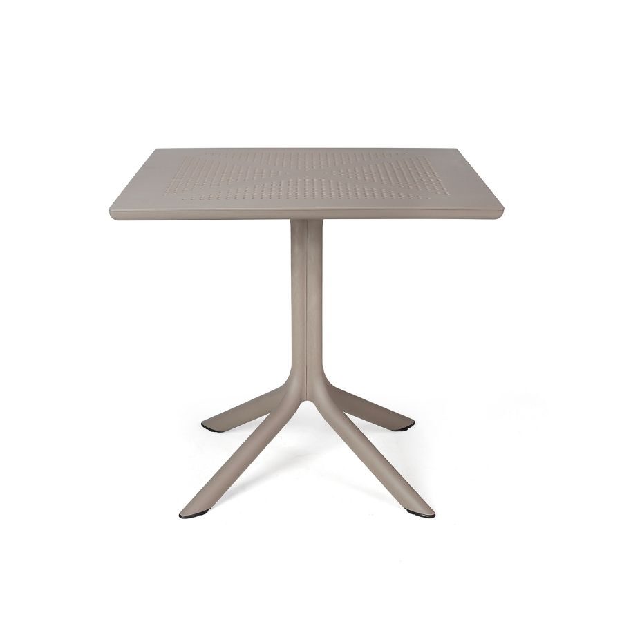 NARDI CLIP 80 Taupe minimalista Kültéri komplett asztal
