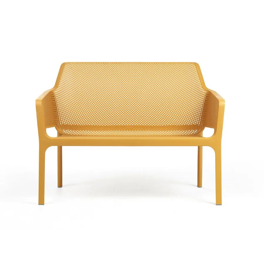 NARDI NET BENCH Sárga modern Kültéri pad