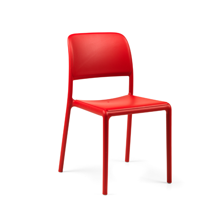 NARDI RIVA BISTROT Red minimalist Plastic outdoor chair