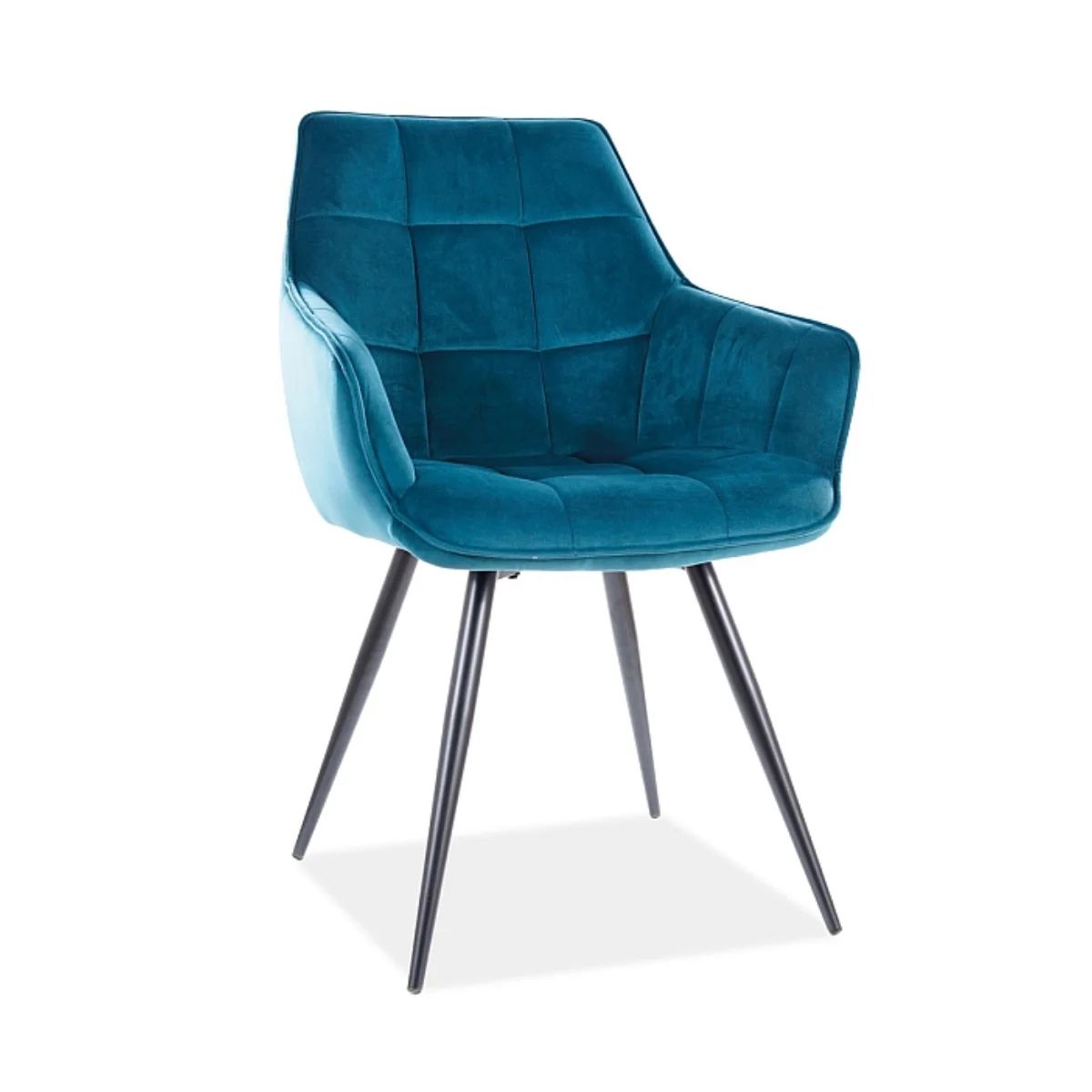 SI OLIVIA Turquoise modern Upholstered indoor chair