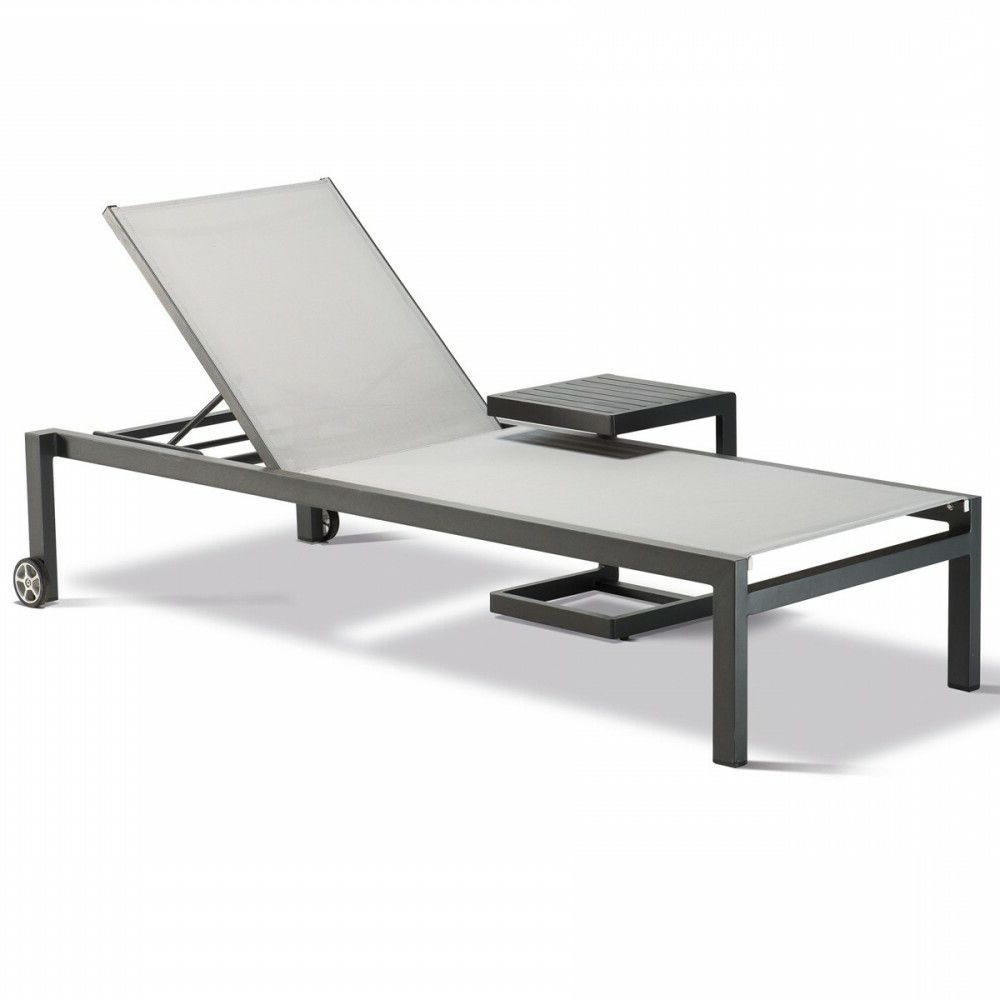 GR BARI utolsó 2db  Grey minimalist Water-repellent fabric sunbed