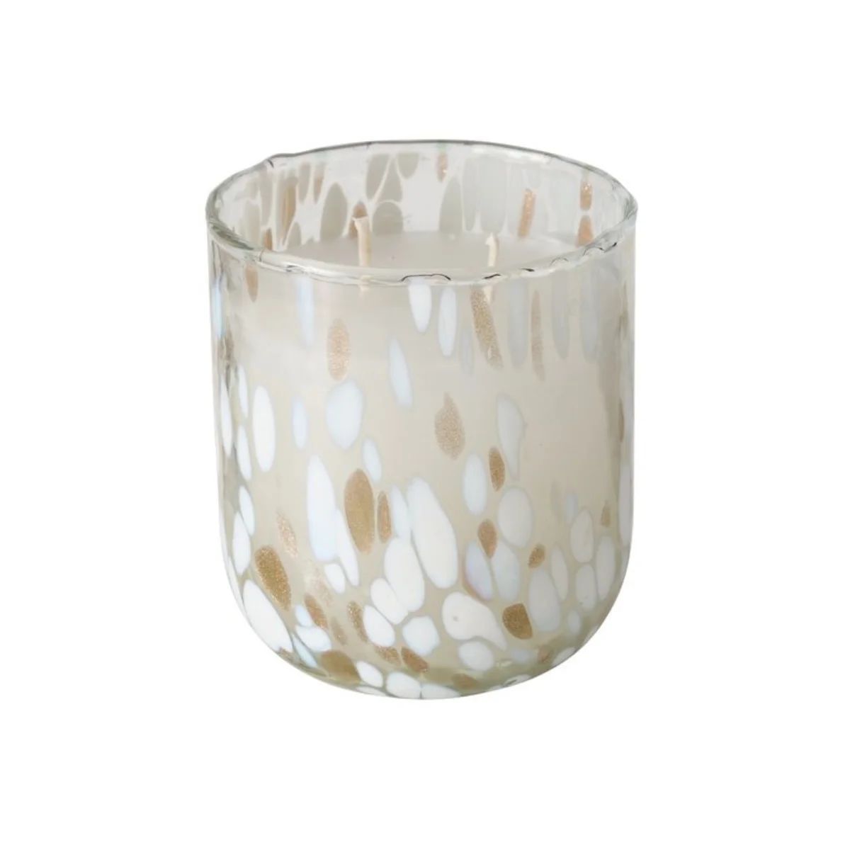 B DOROTY CANDLE POT Fehér, Arany elegáns Asztali dekoráció