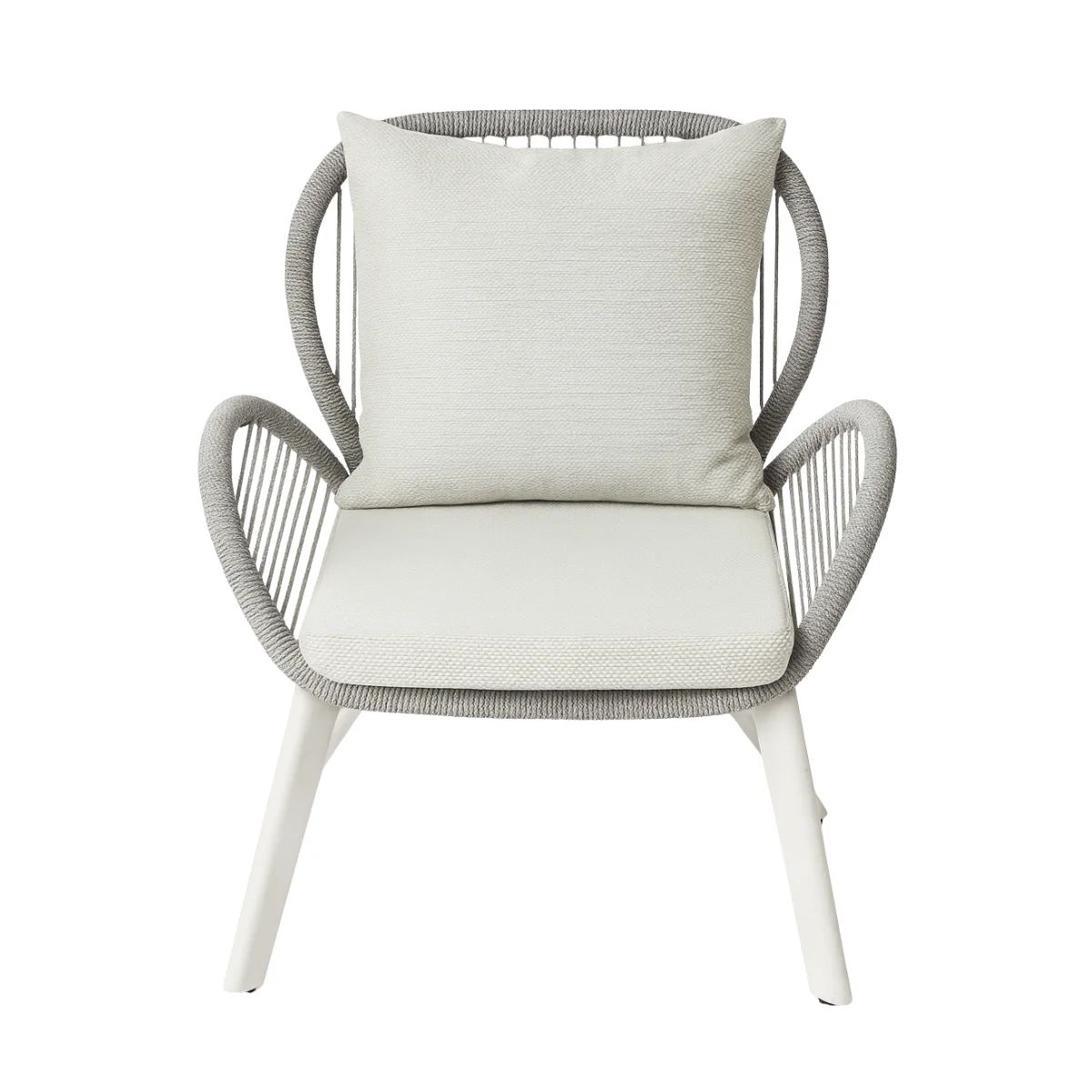 GR SAMOA Utolsó 1db Bemutatódarab  White, Grey design Polyrattan outdoor armchair