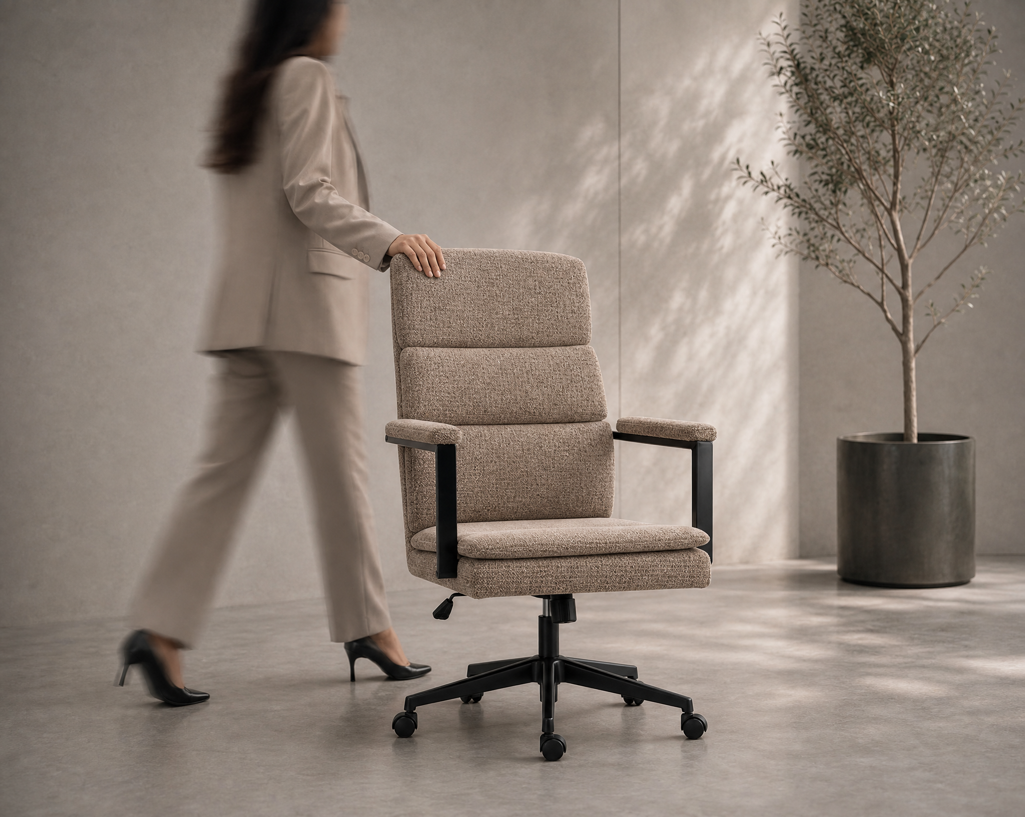 Generated with Kive.ai - Upholstered office chairmake a picture like this but with my chair.png