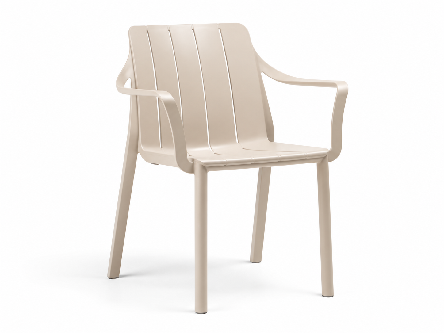 Indoor plastic dining chair