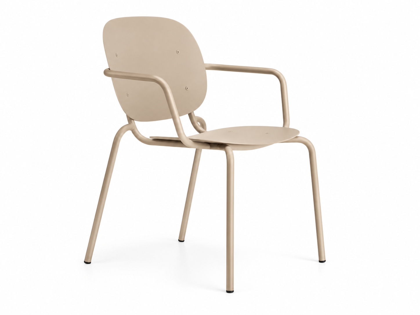 Indoor metal dining chair