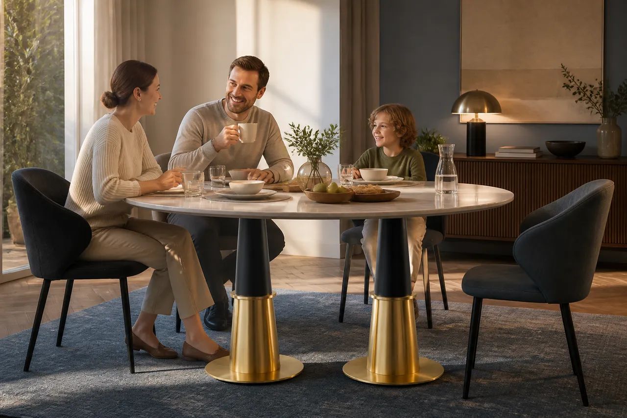 An elegant base for shared table moments