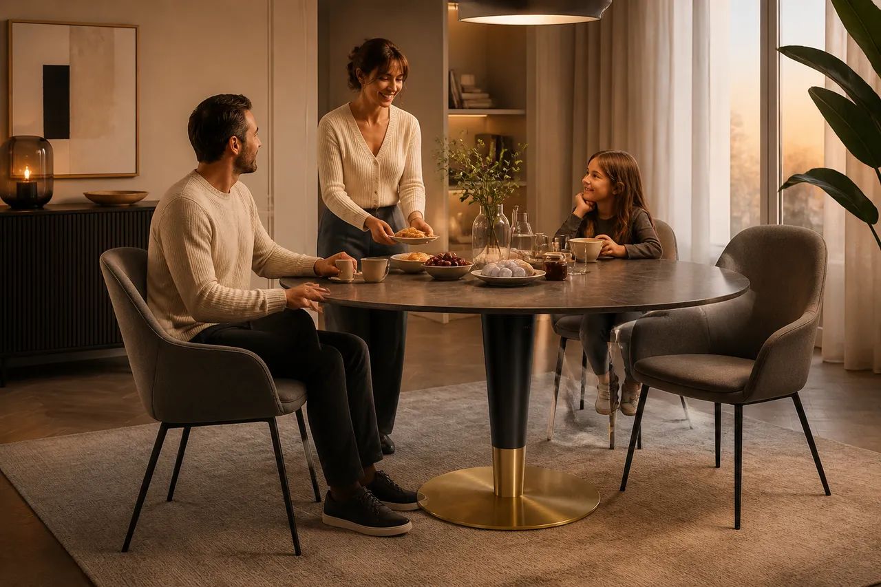 An elegant base for shared table moments