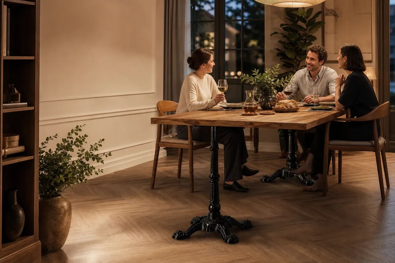 A steady base for gathering around the table