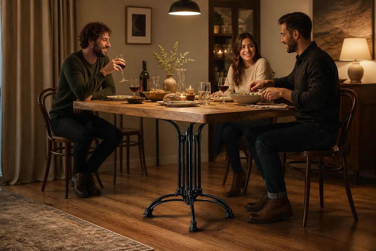 A steady base for gathering around the table