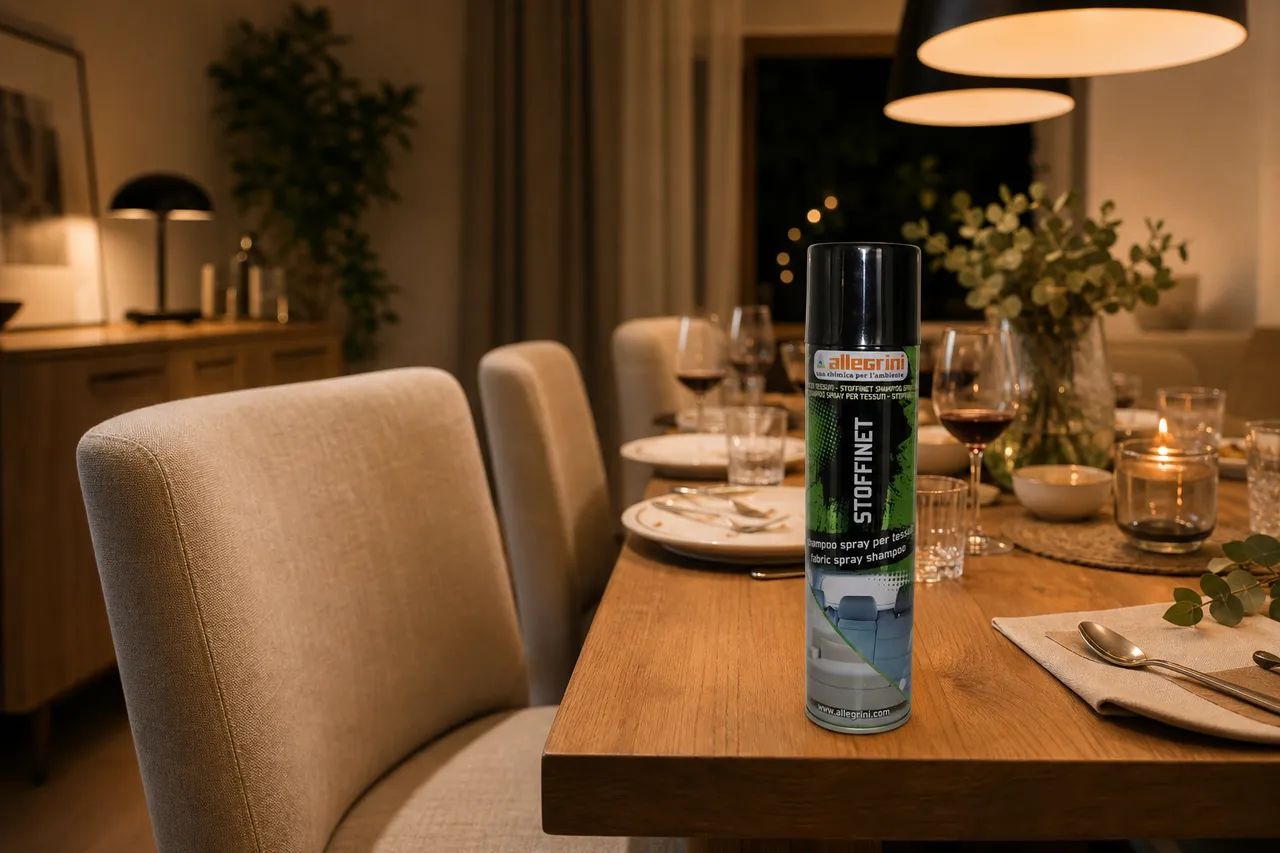 Clean upholstery, a dining mood that lasts