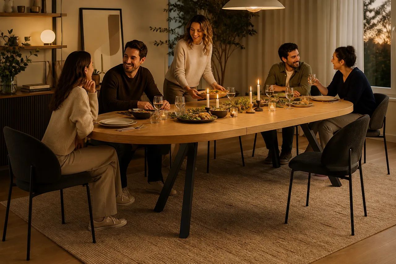 Room for everyday life and extra guests