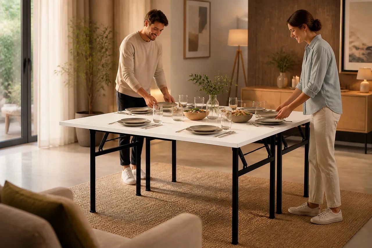 A shared table, ready in moments