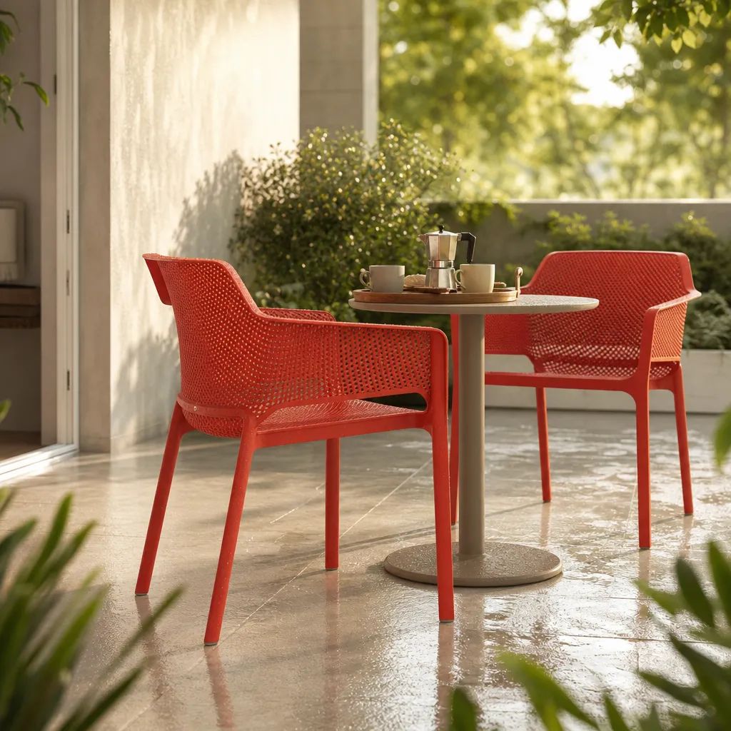 Ready for the terrace, even when weather shifts