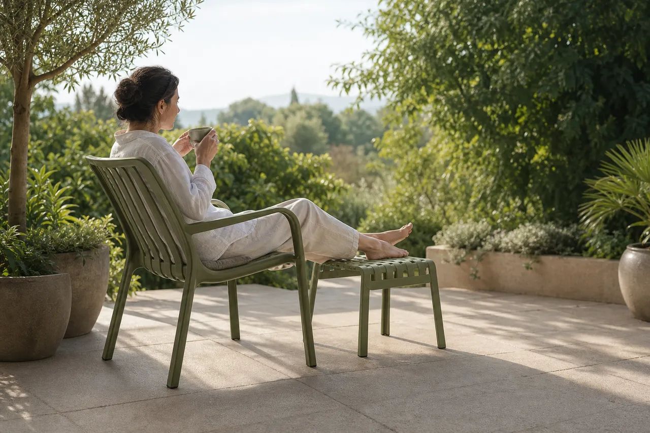 More relaxed mornings on the terrace