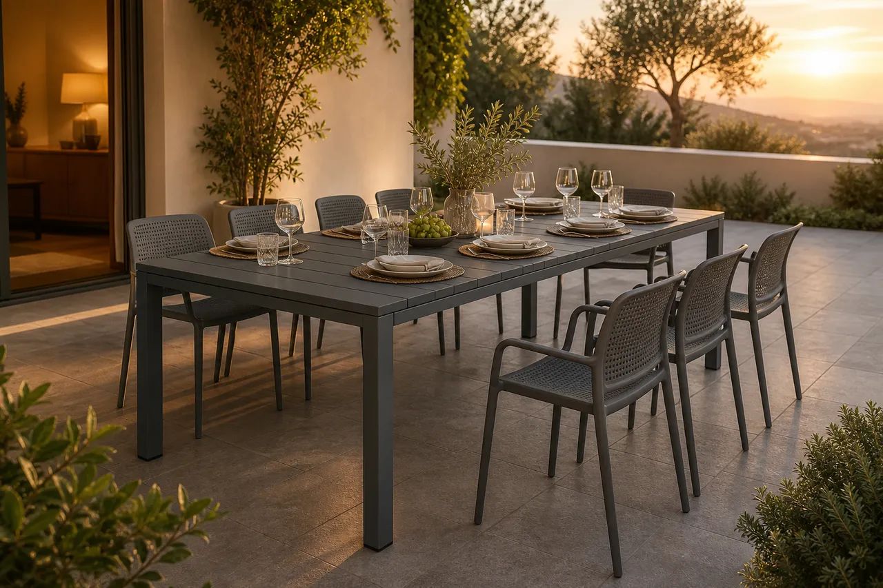 When more guests arrive, the mood stays easy
