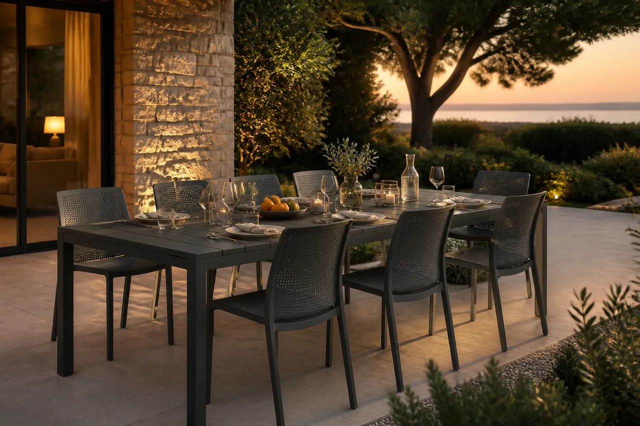 A refined center for summer evenings