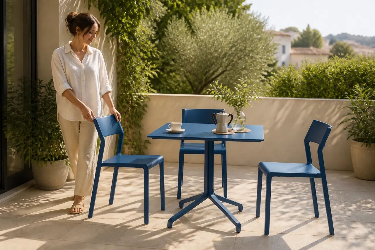 Sun-ready seating for easy terrace moments