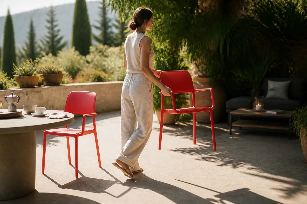 Sun-ready seating you can move in a moment