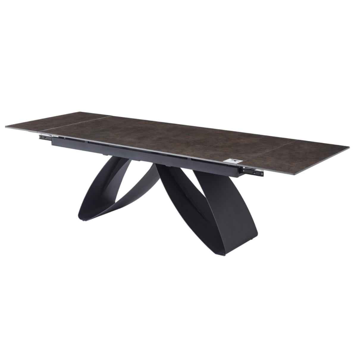 ET CARLOS Brown design Extendable dining table