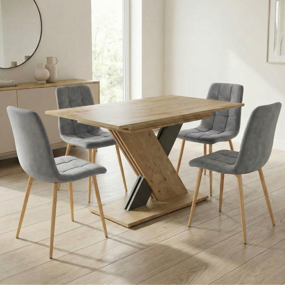 ET ANA / SI MILAN D Grey modern Indoor dining set