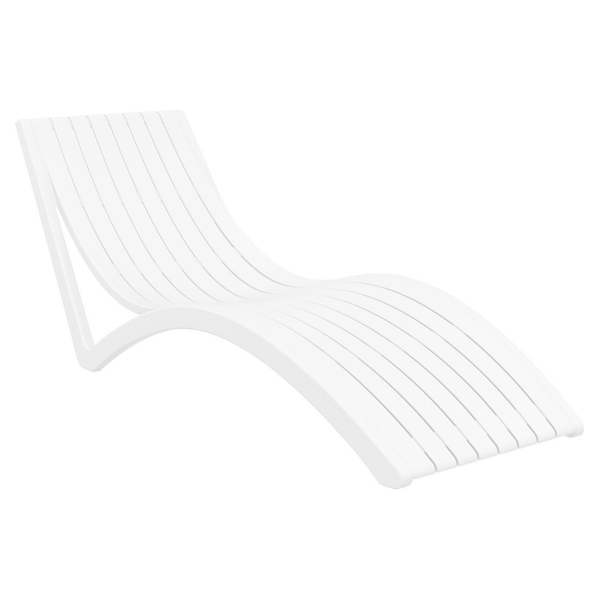 ST SLIM White design Sunbed/Lounger