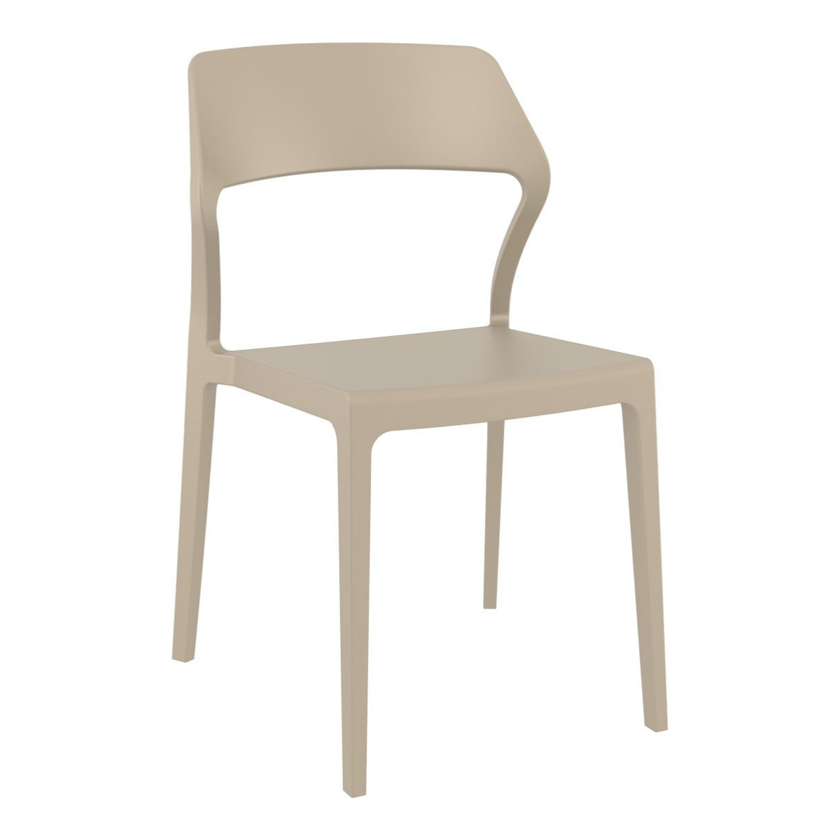 ST SNOW Taupe design Plastic outdoor chair