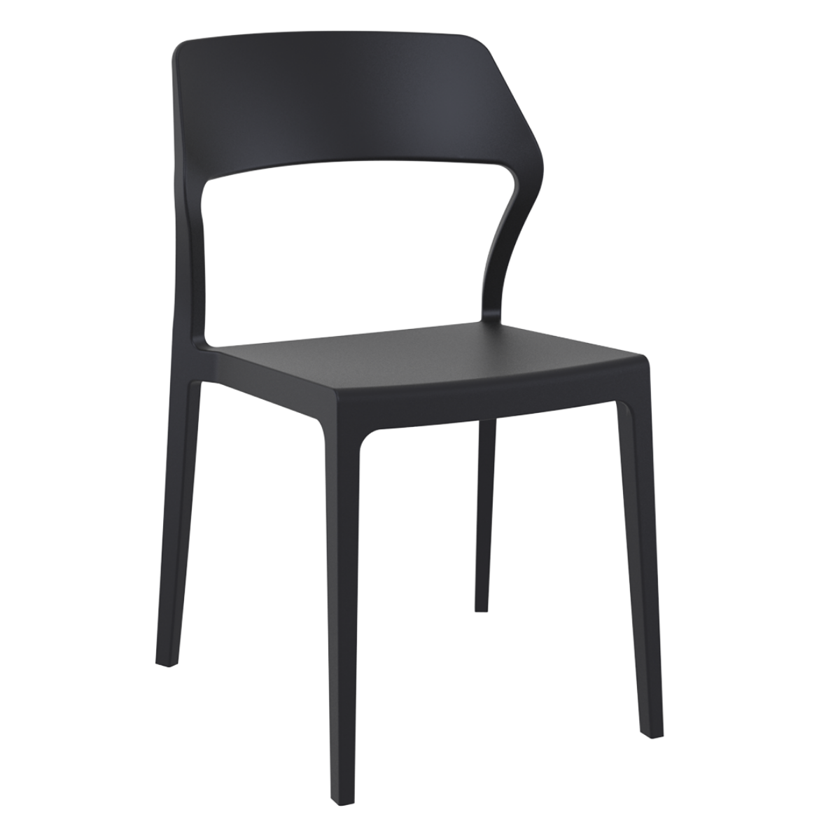 ST SNOW Black design Plastic outdoor chair