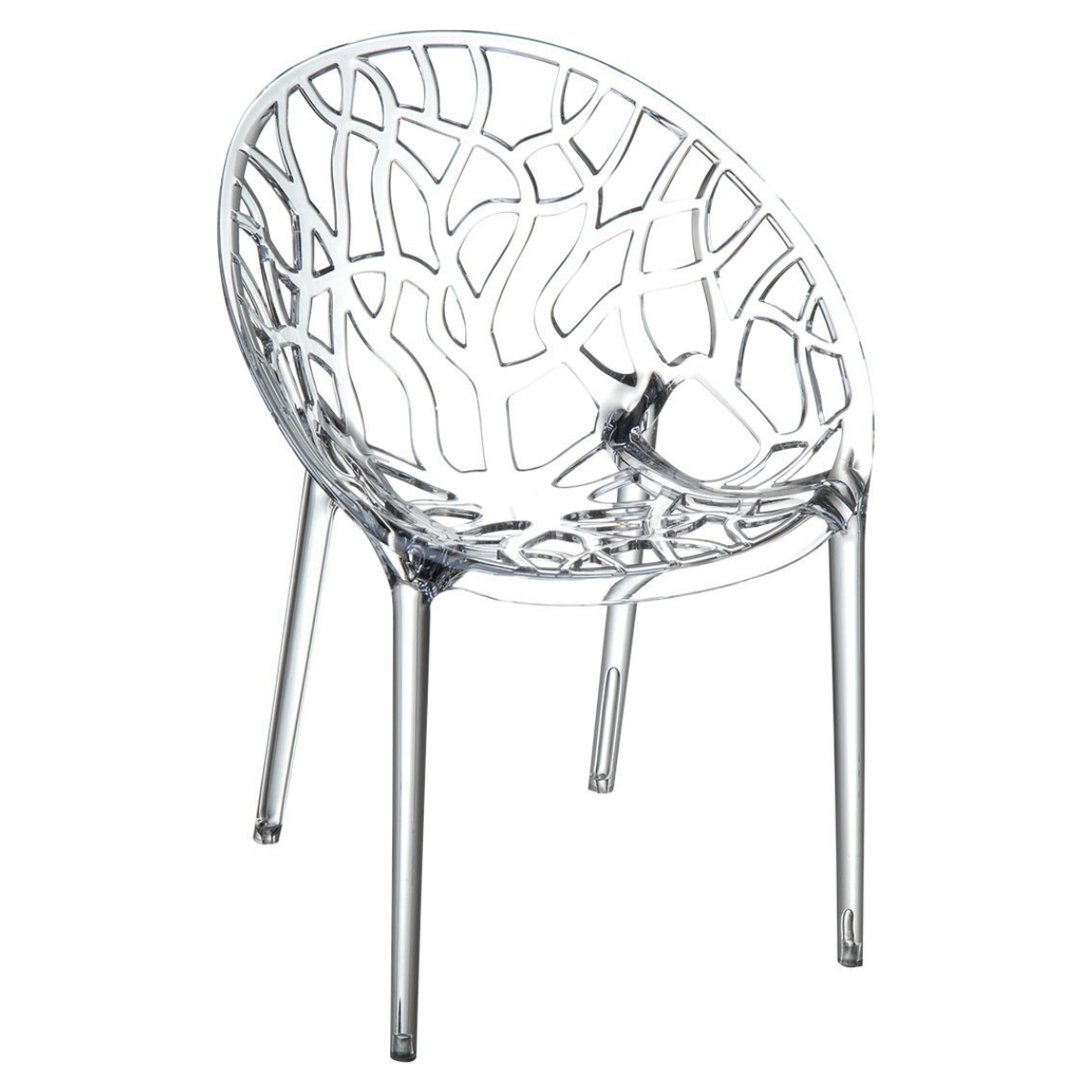 ST CRYSTAL White design Plastic outdoor chair