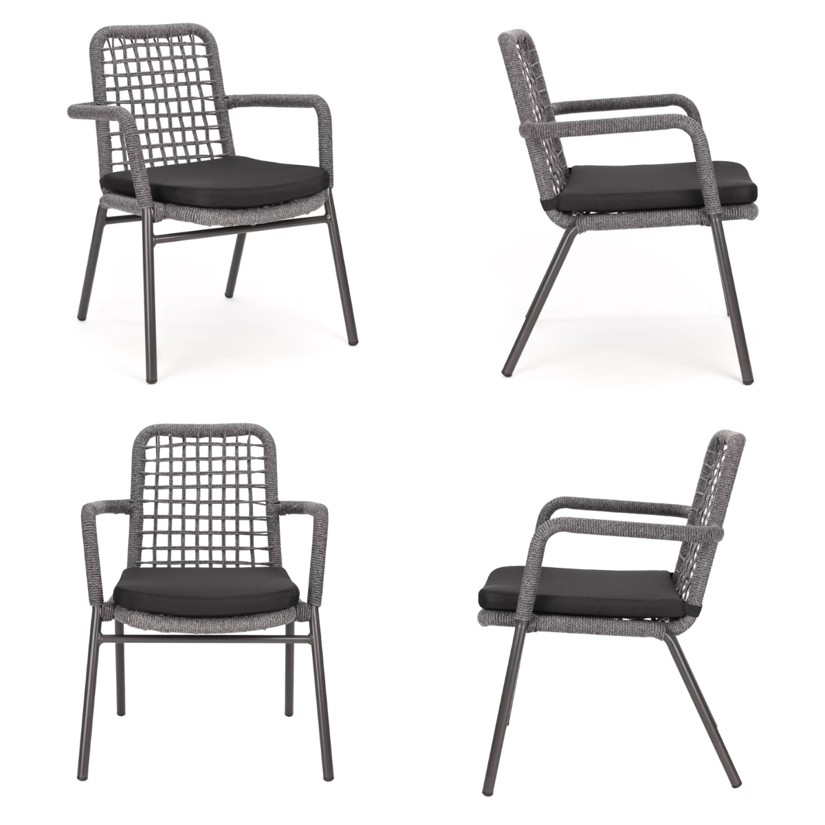 NARDI RIO 140-210 Grey / DL FONZO P 6 db Grey design Outdoor set