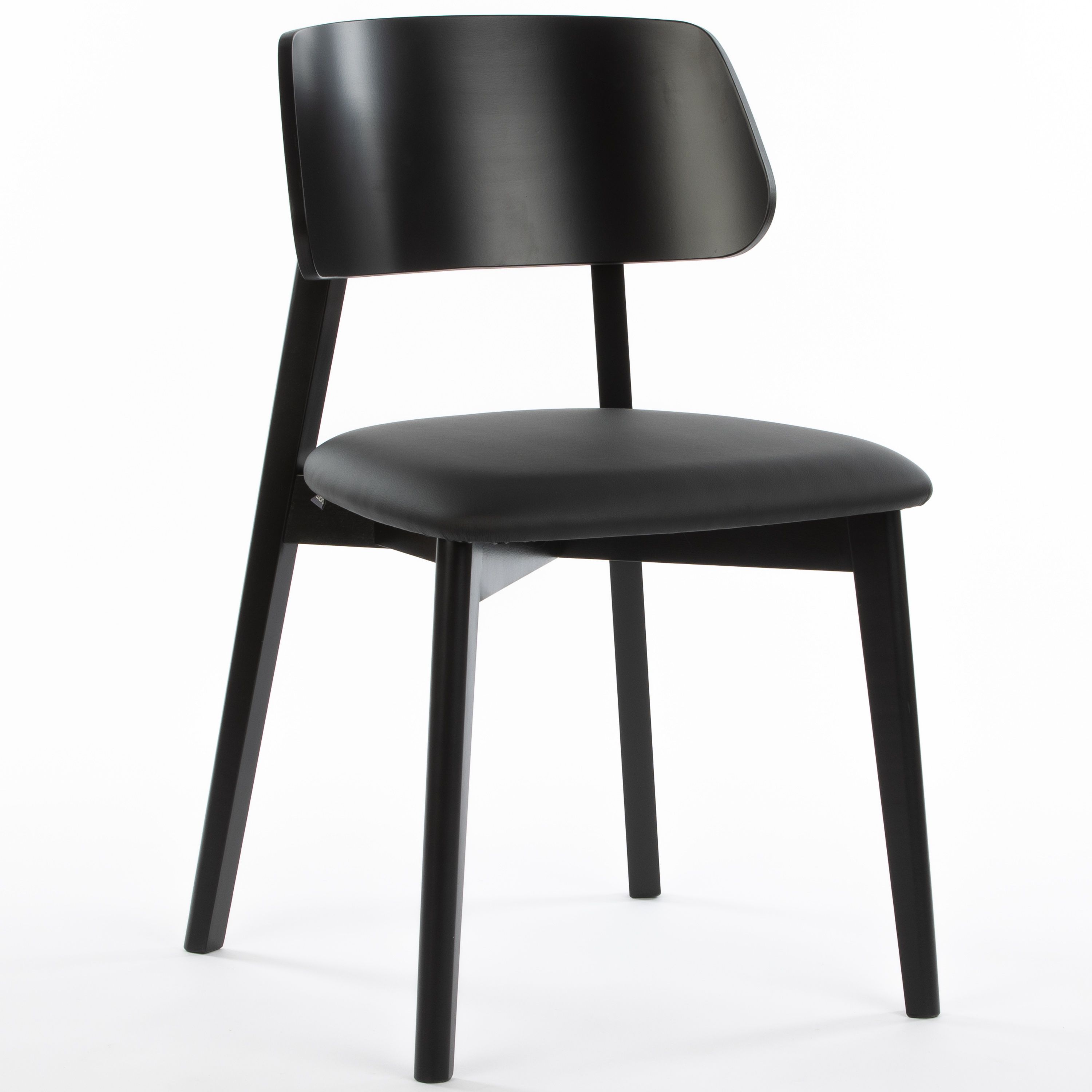 AT MARY BL Black classic Wooden indoor chair