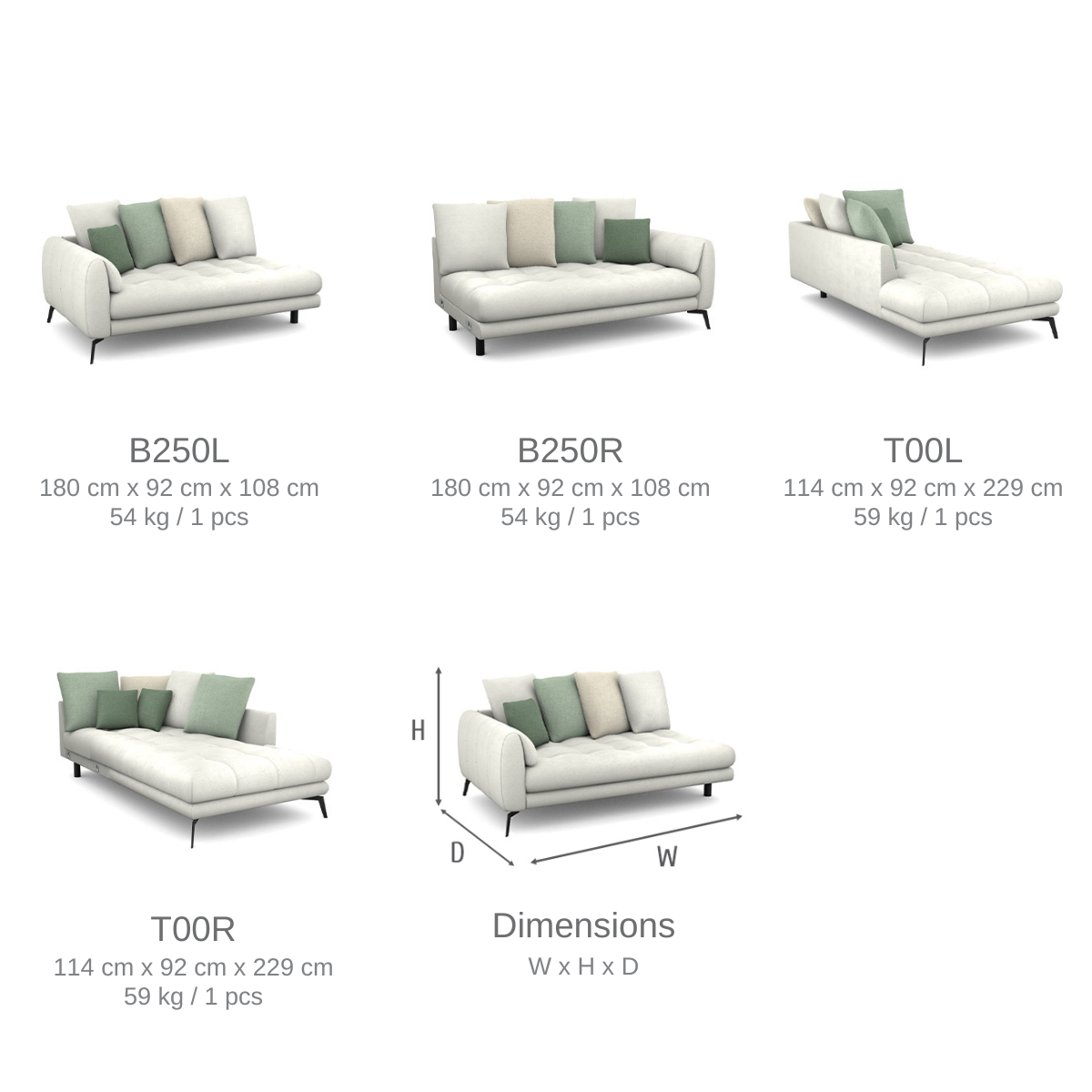 TS ALEZIO Multiple colors modern Sofa beds