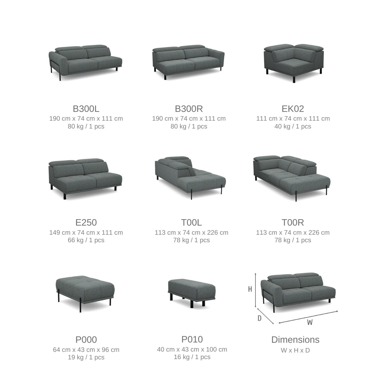 TS BERG Multiple colors modern Sofa beds