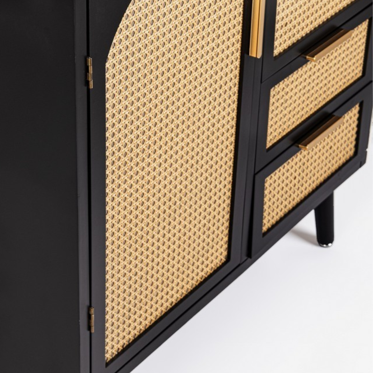 BT ROSINA 2 Black industrial Sideboard