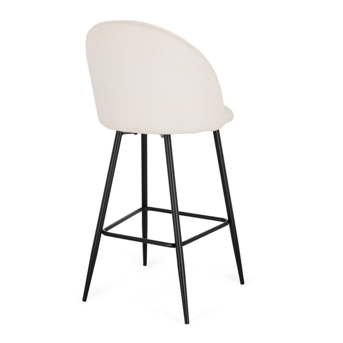 BT MINA White design Indoor upholstered bar stool